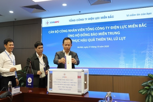 EVNNPC: Chung tay ủng hộ đồng bào miền Trung