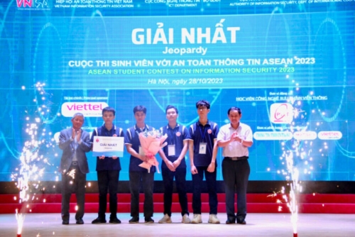 Sinh viên Việt Nam giành giải cao nhất Cuộc thi An toàn thông tin ASEAN 2023