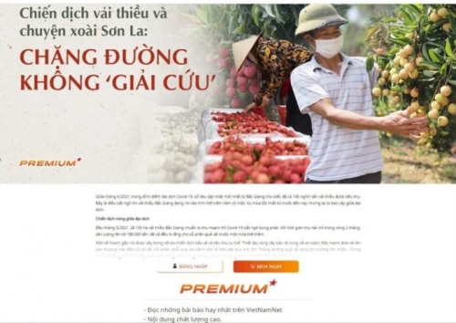 VietNamNet thu phí đọc báo trên chuyên mục VietNamNet Premium