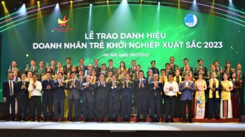 Vinh danh Top 10 gương mặt trẻ khởi nghiệp xuất sắc 2023