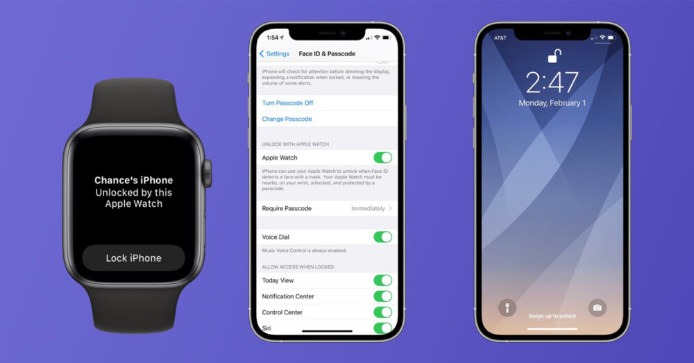 mo khoa face id bang apple watch khi deo khau trang