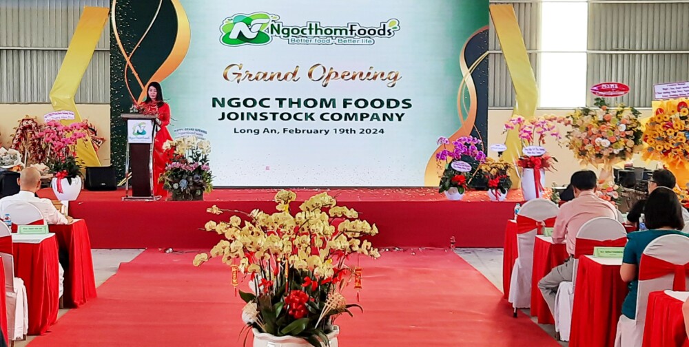 ngoc thom foods khai truong nha may san xuat thuc pham