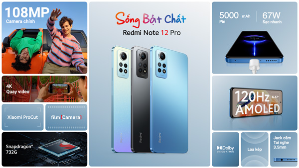 redmi note 12s va redmi note 12 pro chinh thuc ra mat tai viet nam