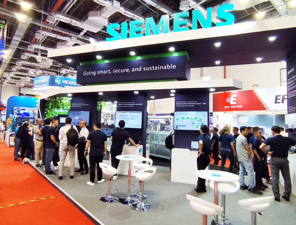 siemens gioi thieu cac giai phap sang tao va ben vung cho nganh cong nghiep tai vimf 2024