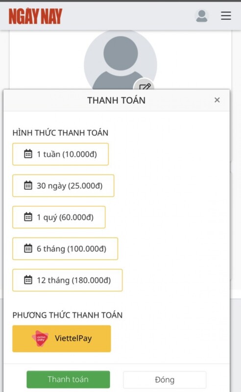 tap chi dien tu ngay nay chinh thuc thu phi doc bao truc tuyen