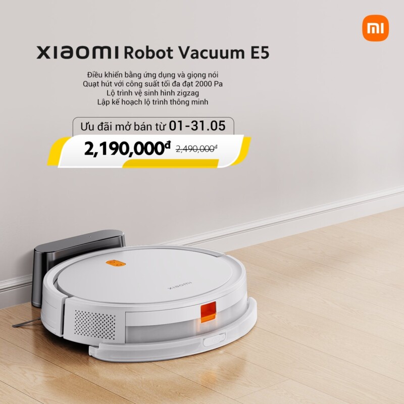 xiaomi ra mat bo suu tap robot hut bui moi voi nhieu tinh nang uu viet