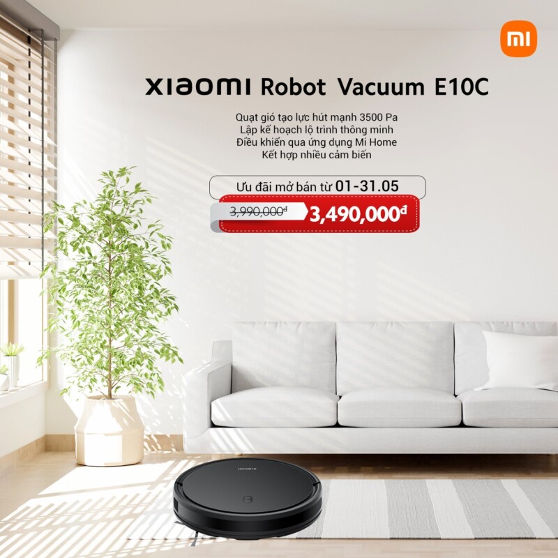 xiaomi ra mat bo suu tap robot hut bui moi voi nhieu tinh nang uu viet